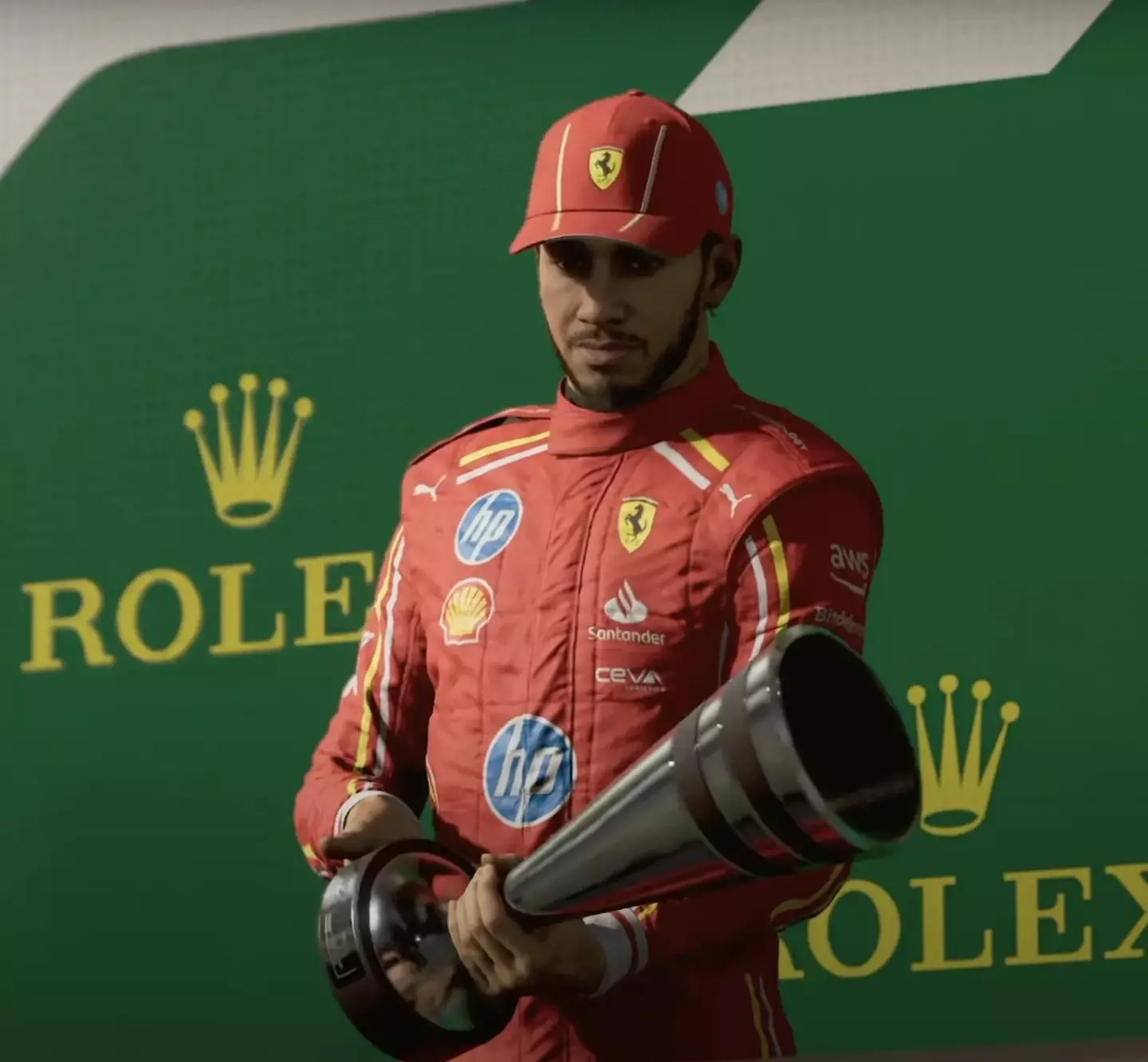 The simulation predicts that Lewis Hamilton's only win of the 2025 season will come at the Canadian Grand Prix. (Image: Getty)