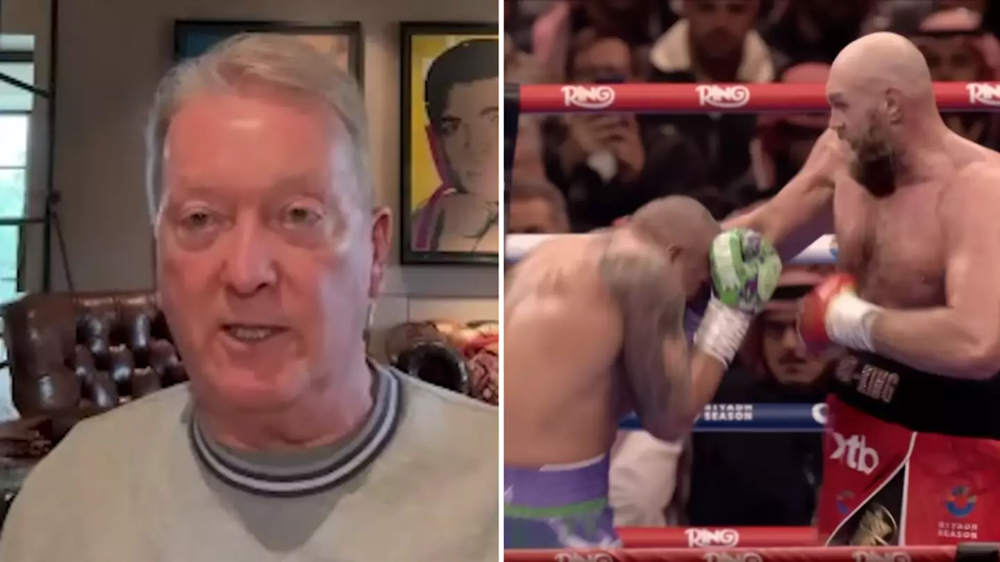 Frank Warren hits out at 'bulls***' claims after Tyson Fury accused of breaking rules against Oleksandr Usyk
