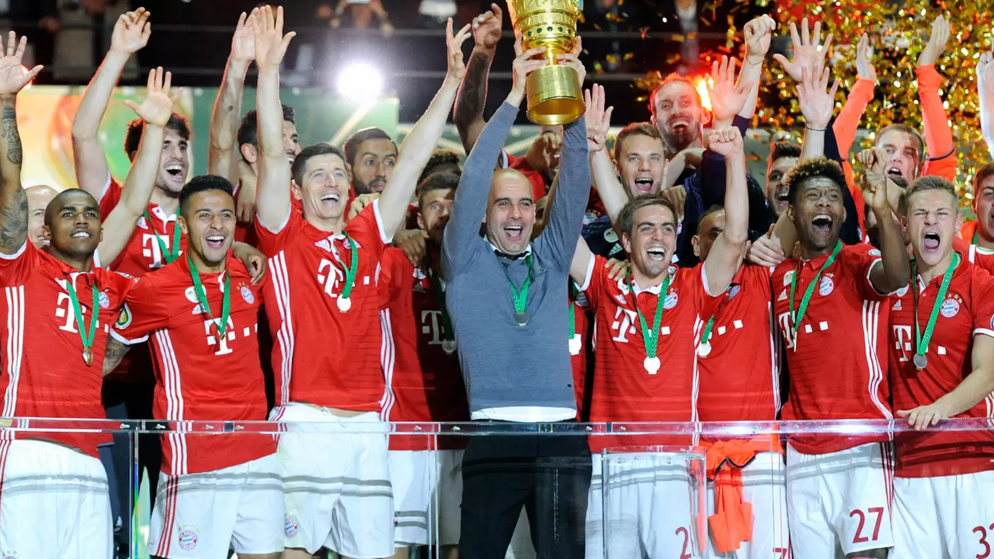 Pep Guardiola pictured during his time as Bayern Munich manager (