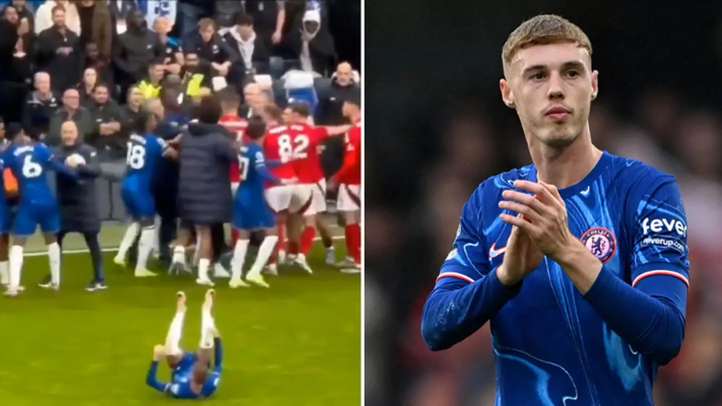 Fans spot Cole Palmer's hilarious reaction to touchline brawl vs Nottingham Forest, there's nobody like him