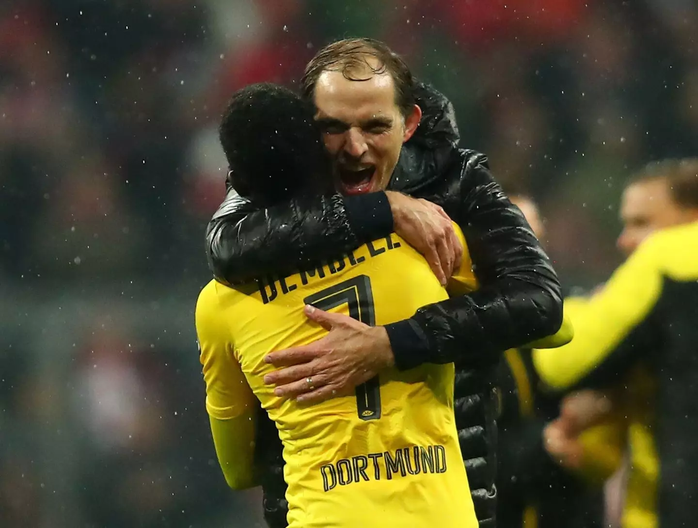 Thomas Tuchel and Ousmane Dembele together at Borussia Dortmund. (Alamy)