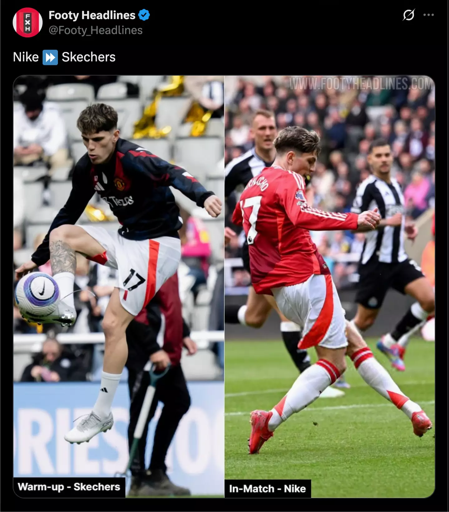 Image: Footy Headlines/Twitter