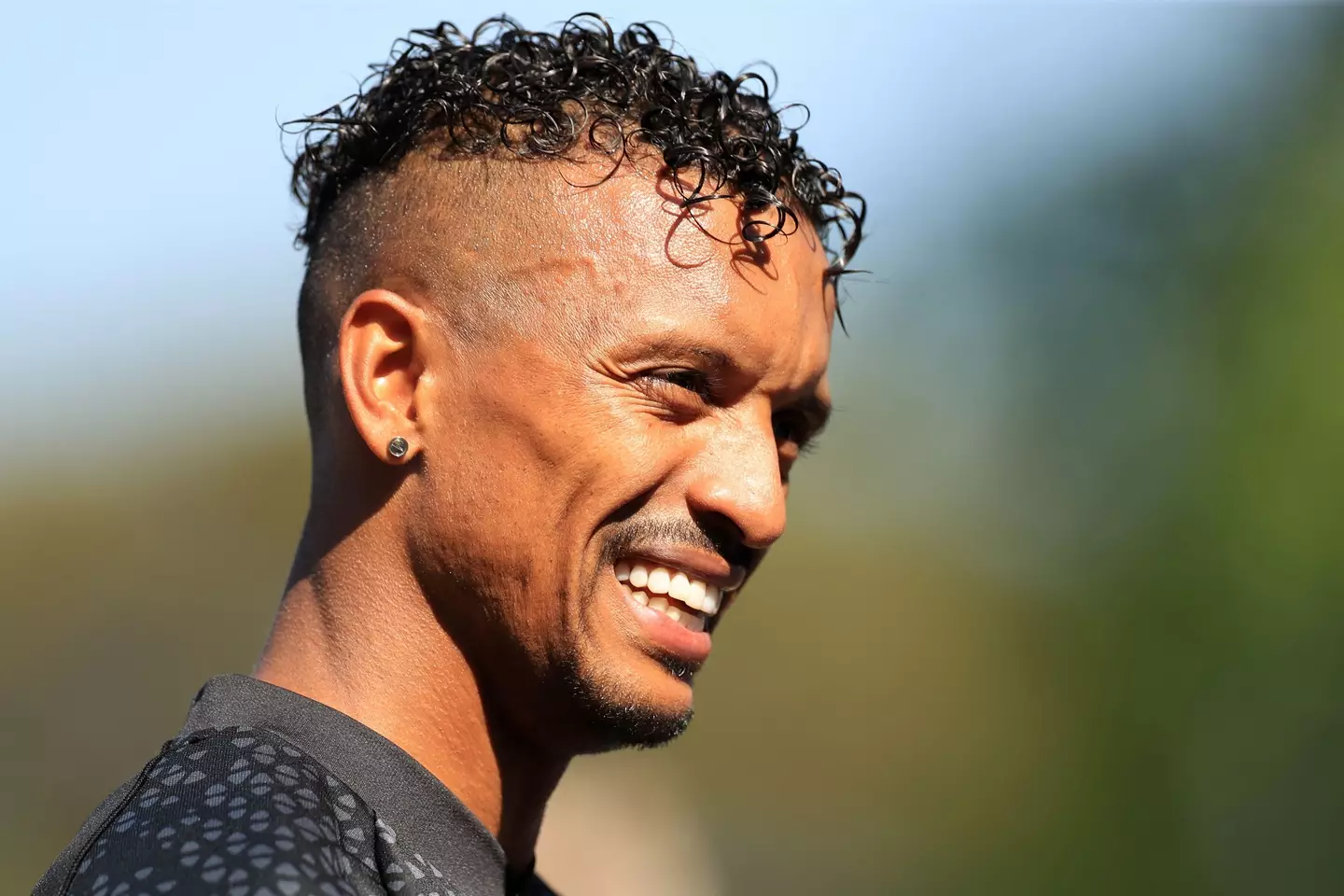 Nani during a Soccer Aid training session. Image: Alamy