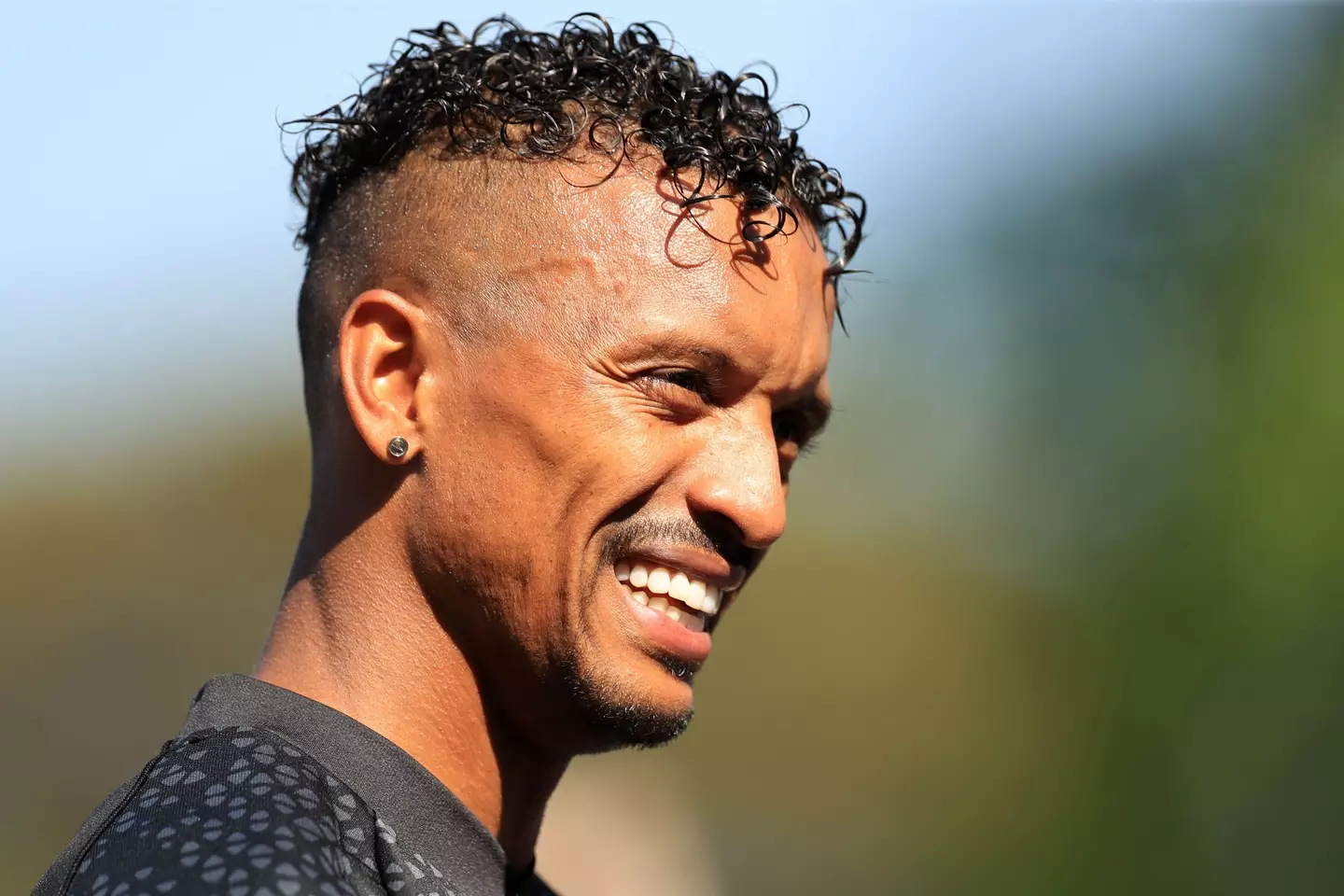 Nani during a Soccer Aid training session. Image: Alamy 