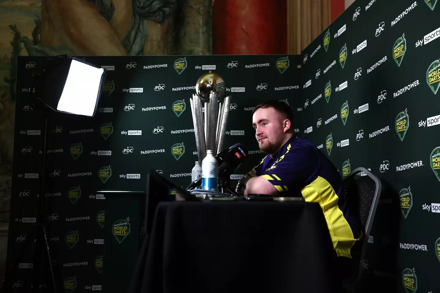 Littler will be hoping to secure back-to-back world titles. Image credit: Getty