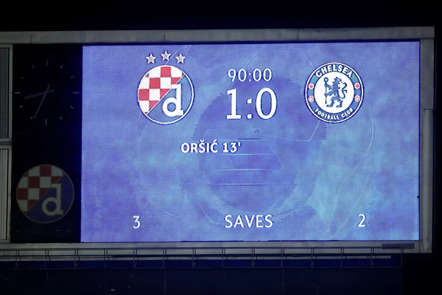 Zagreb beat Chelsea in the reverse fixture back in September. (Alamy)