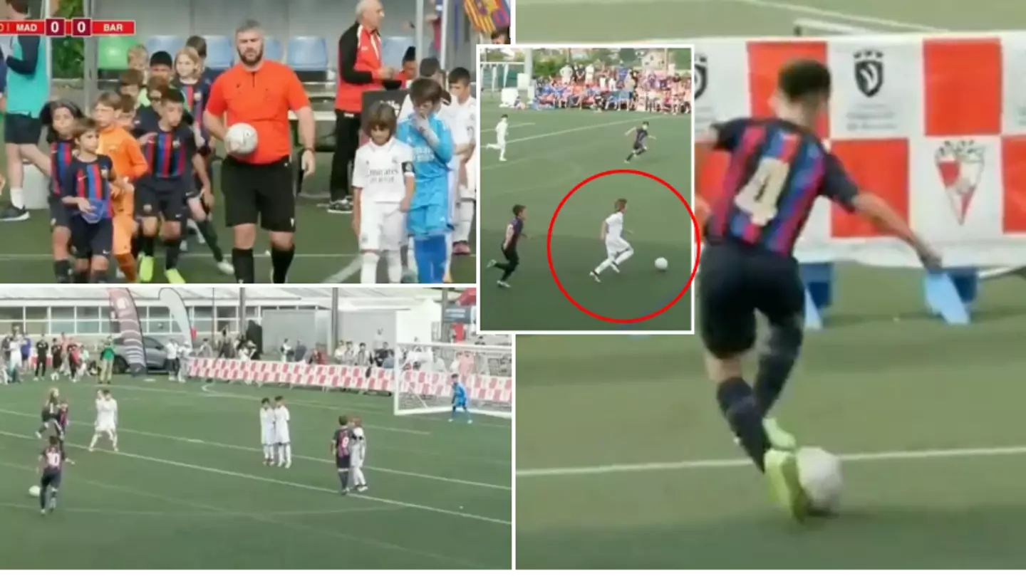 Highlights of Real Madrid vs Barcelona U10's is going seriously viral, the standard is insane