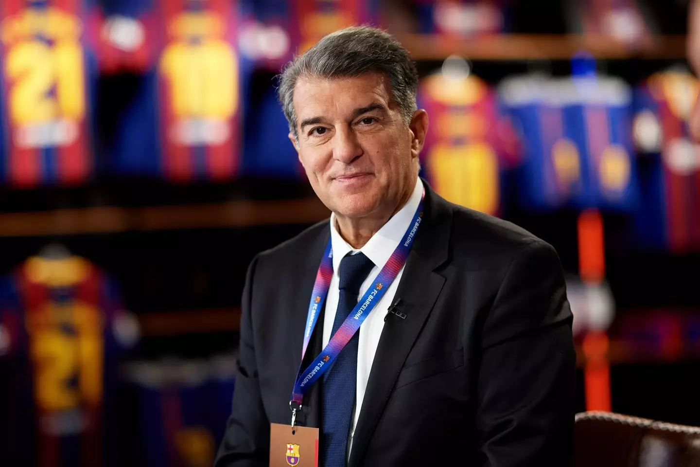 Barcelona president Joan Laporta (Image: Xinhua / Alamy)