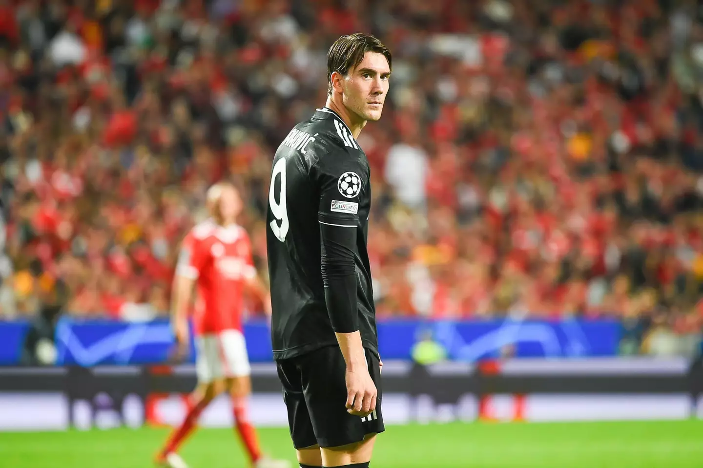 Vlahovic picked Juventus over Arsenal. Image: Alamy