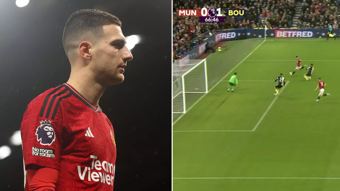 Diogo Dalot accused of ‘total lack of respect’ for Man Utd teammate as damning moment spotted in Bournemouth defeat