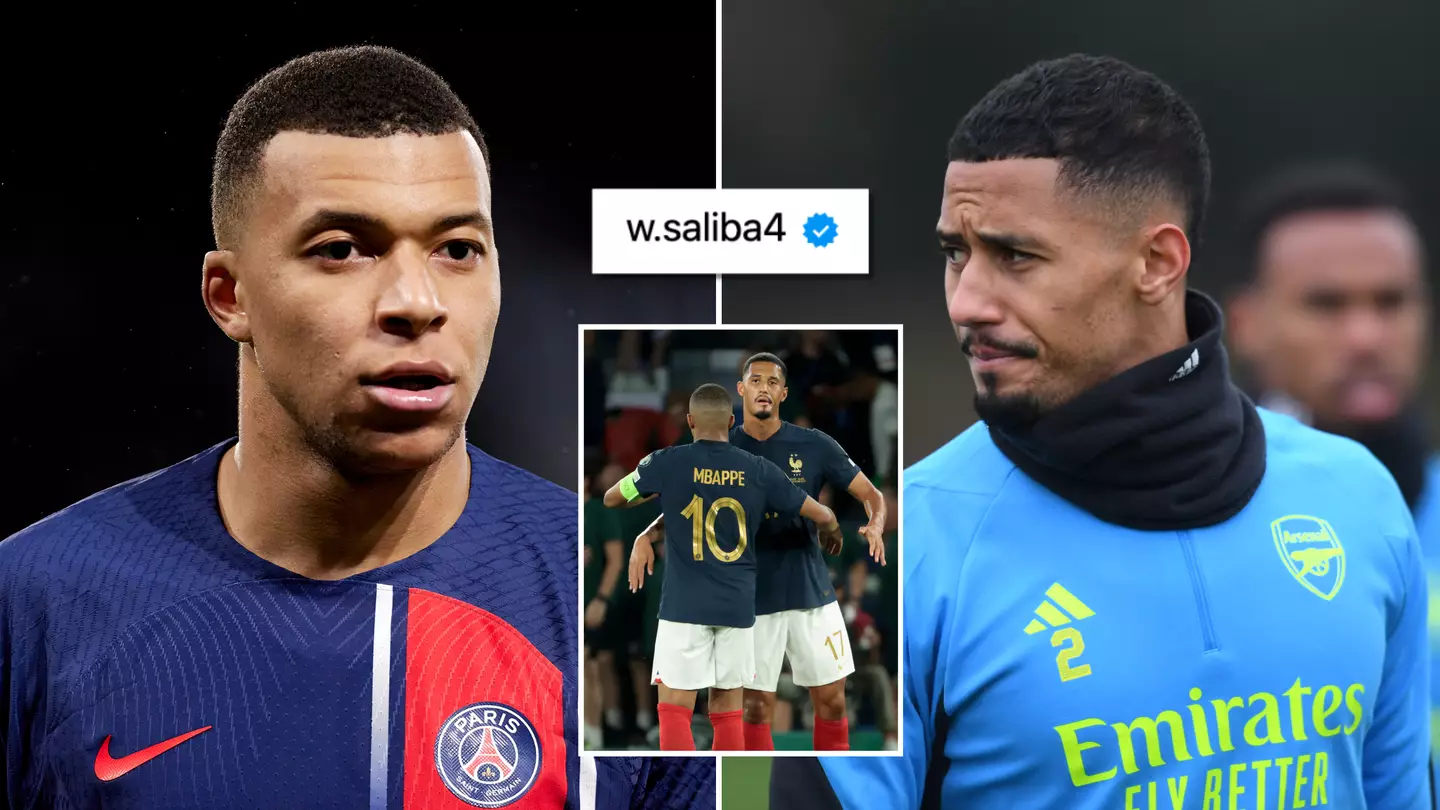 Arsenal fans think Kylian Mbappe has dropped transfer clue on William Saliba's Instagram