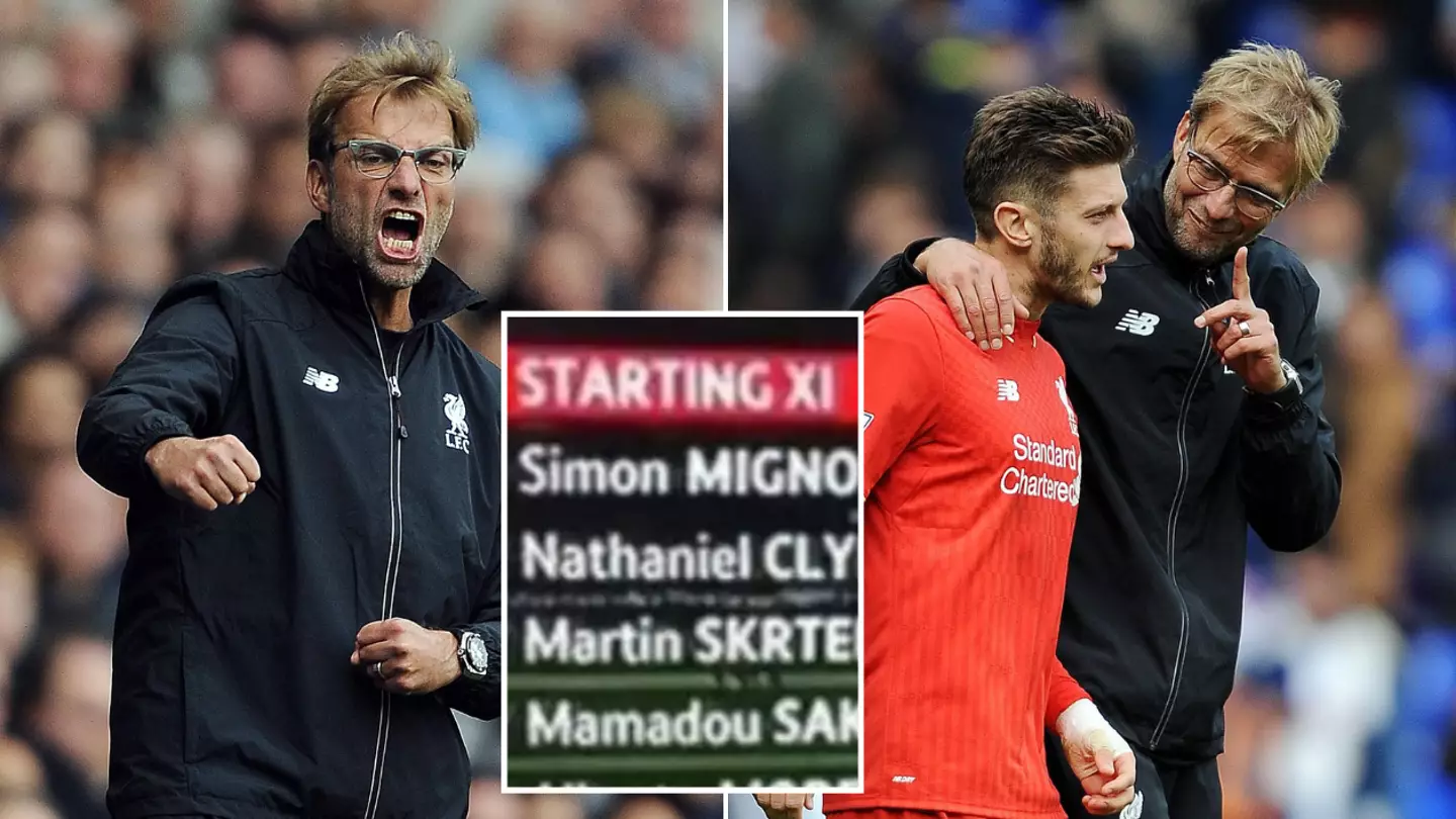 Jurgen Klopp's first ever Liverpool XI shows just how much he's transformed the club
