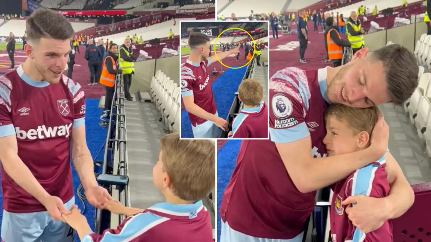 Declan Rice breaks promise to Marcus Rashford for an emotional young fan, he is so classy