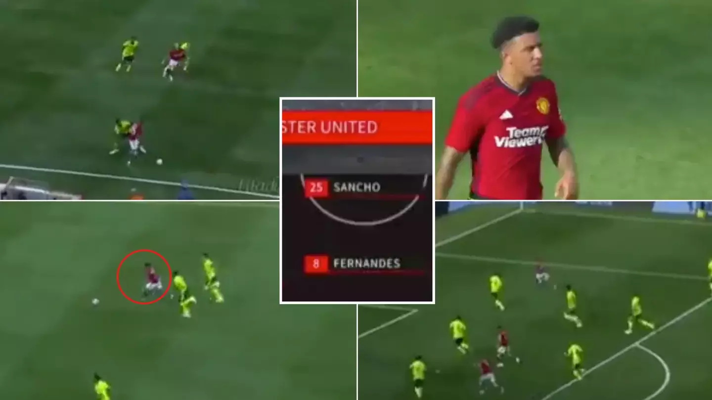 Stunning compilation of Jadon Sancho's performance against Arsenal excites Man United fans