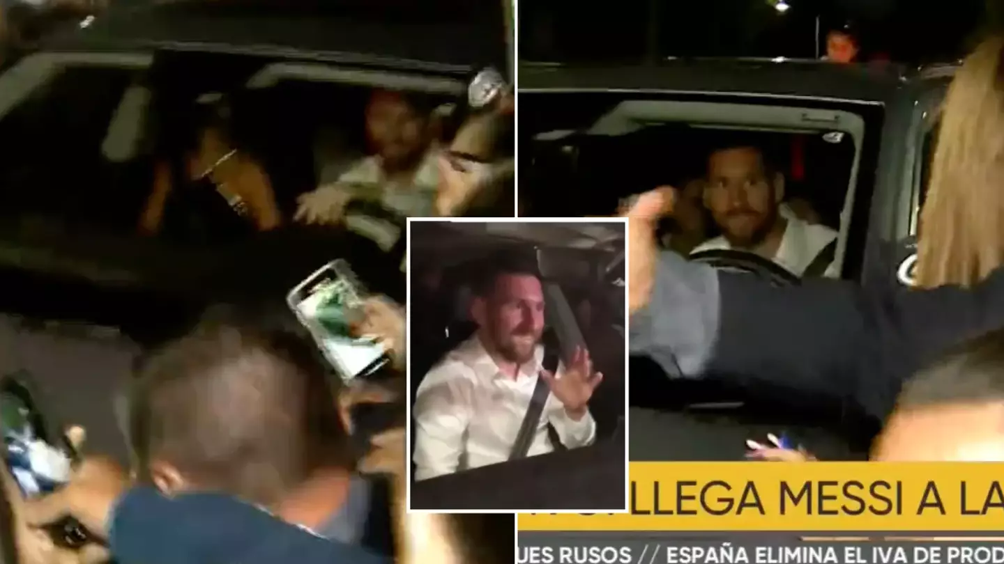 Lionel Messi mobbed by fans as he arrives at niece's 15th birthday party