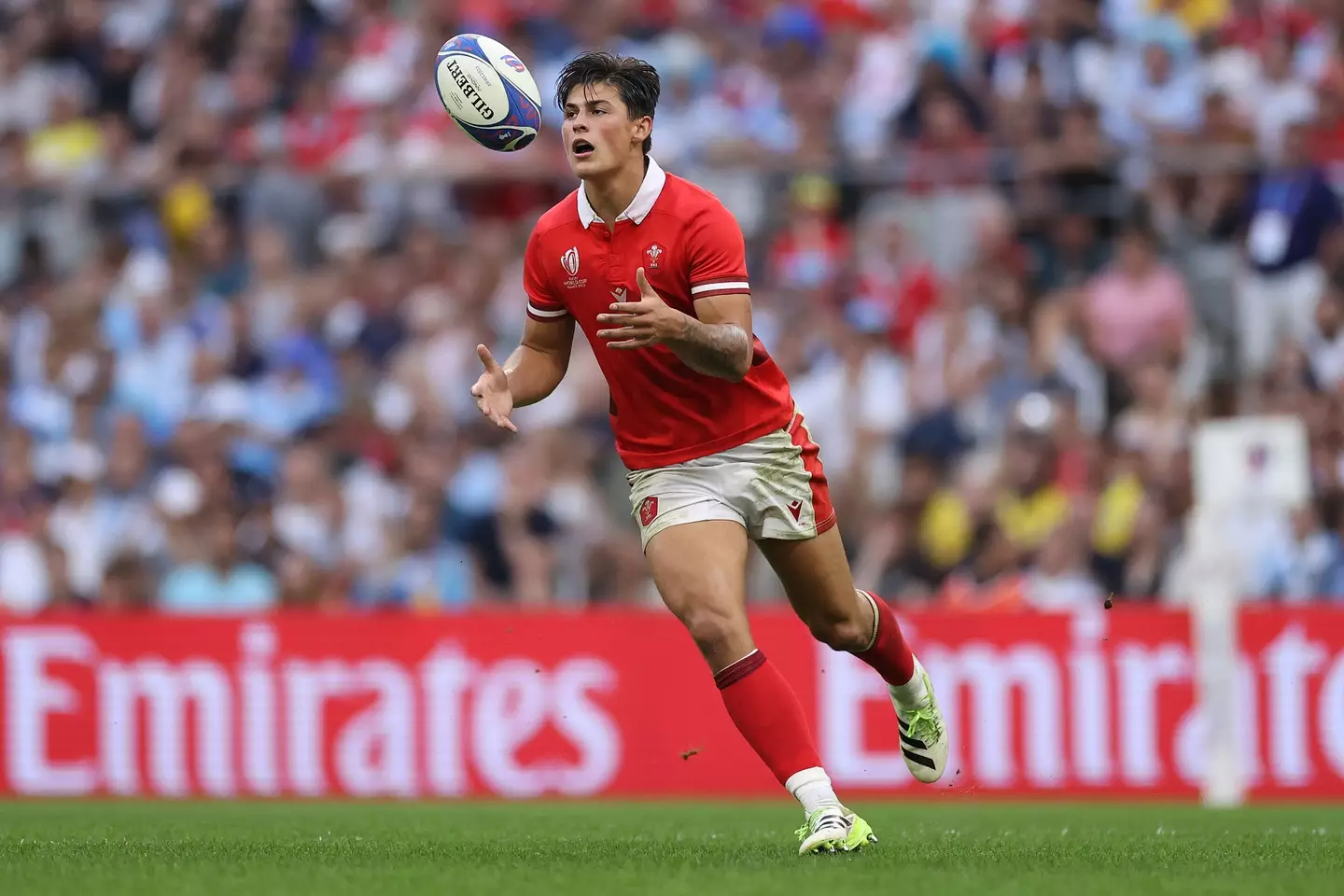 Rees-Zammit played for Wales at the 2023 World Cup.