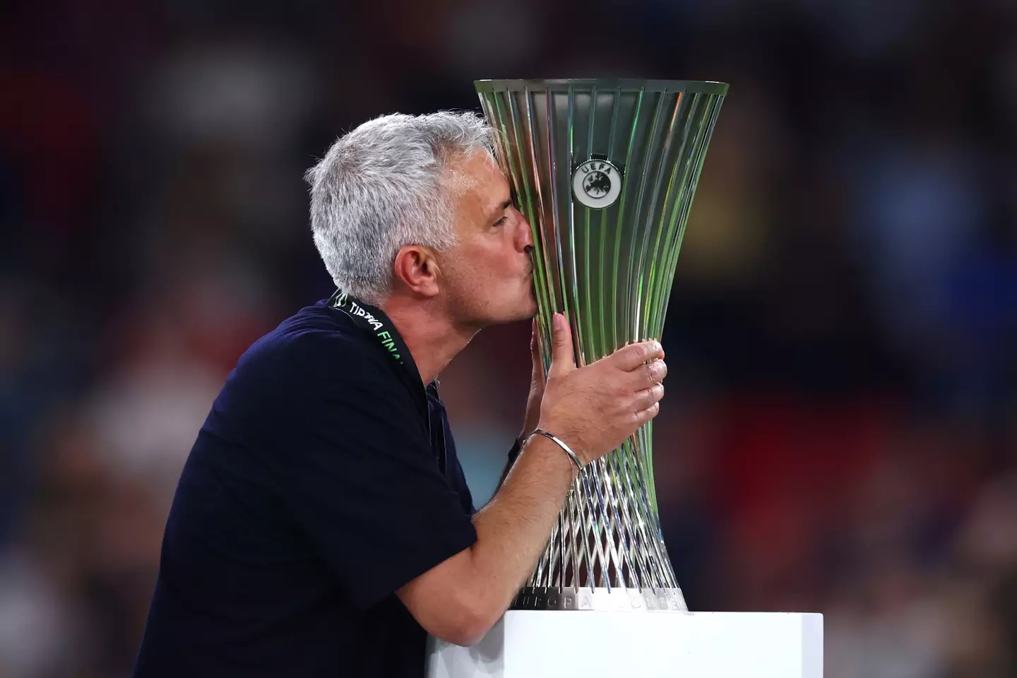 Roma won the inaugural UEFA Europa Conference League trophy (Getty)