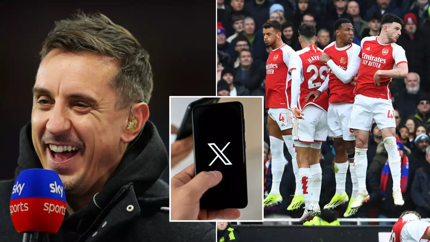 Gary Neville shuts down Arsenal fan for calling Man United legend the 'worst full-back in Premier League history'