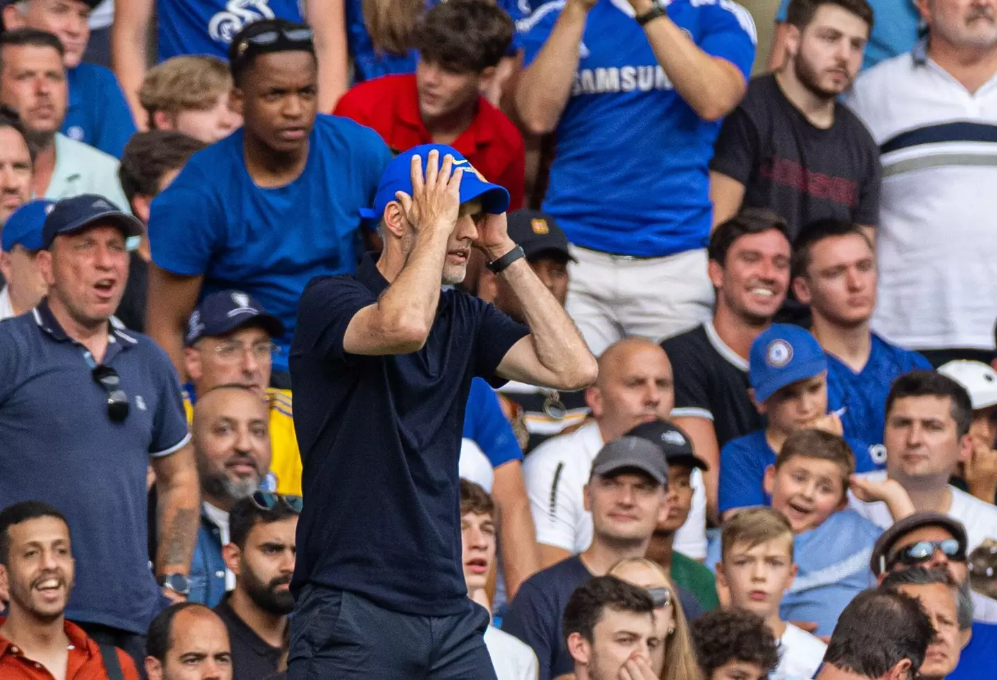 Thomas Tuchel during the match against Tottenham Hotspur. (Alamy)