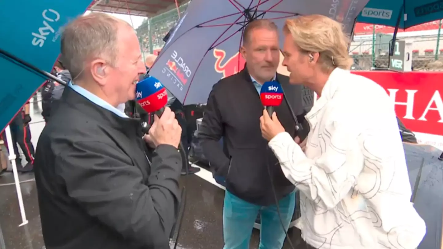 Nico Rosberg gatecrashes Martin Brundle's gridwalk with Jos Verstappen and things got extremely awkward