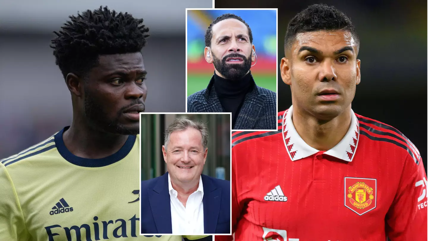 Piers Morgan calls out Rio Ferdinand with BOLD claim that Thomas Partey is better than Casemiro
