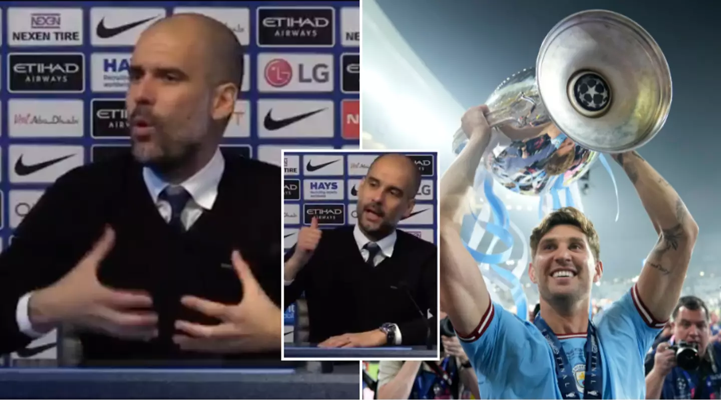Pep Guardiola backed John Stones when nobody else did in 2017 press conference