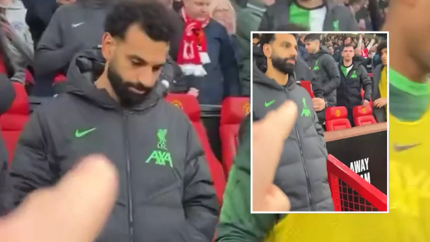 Liverpool star spotted 'smiling' during Man United fan's taunt after 4-3 win