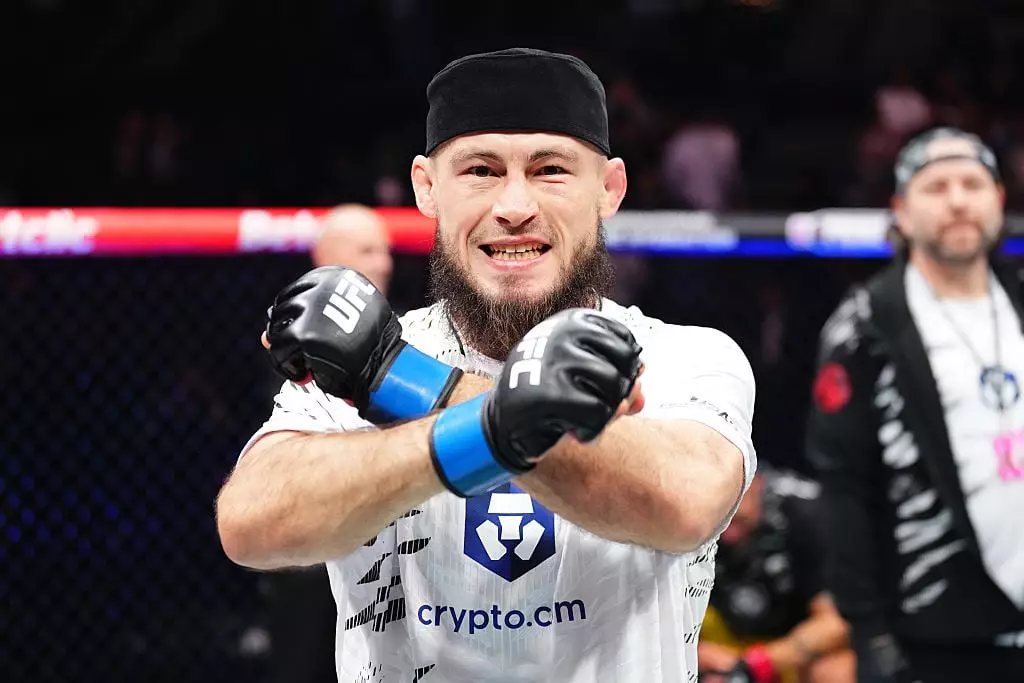 Rinat Fakhretdinov of Russia was cut from the UFC just weeks into 2026. (Image: Jeff Bottari/Zuffa LLC)