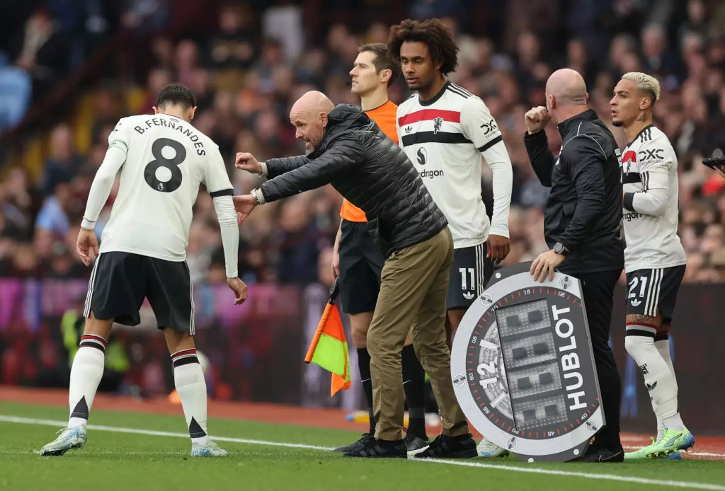 Several United players disappointed at Villa Park (Credit:Getty)