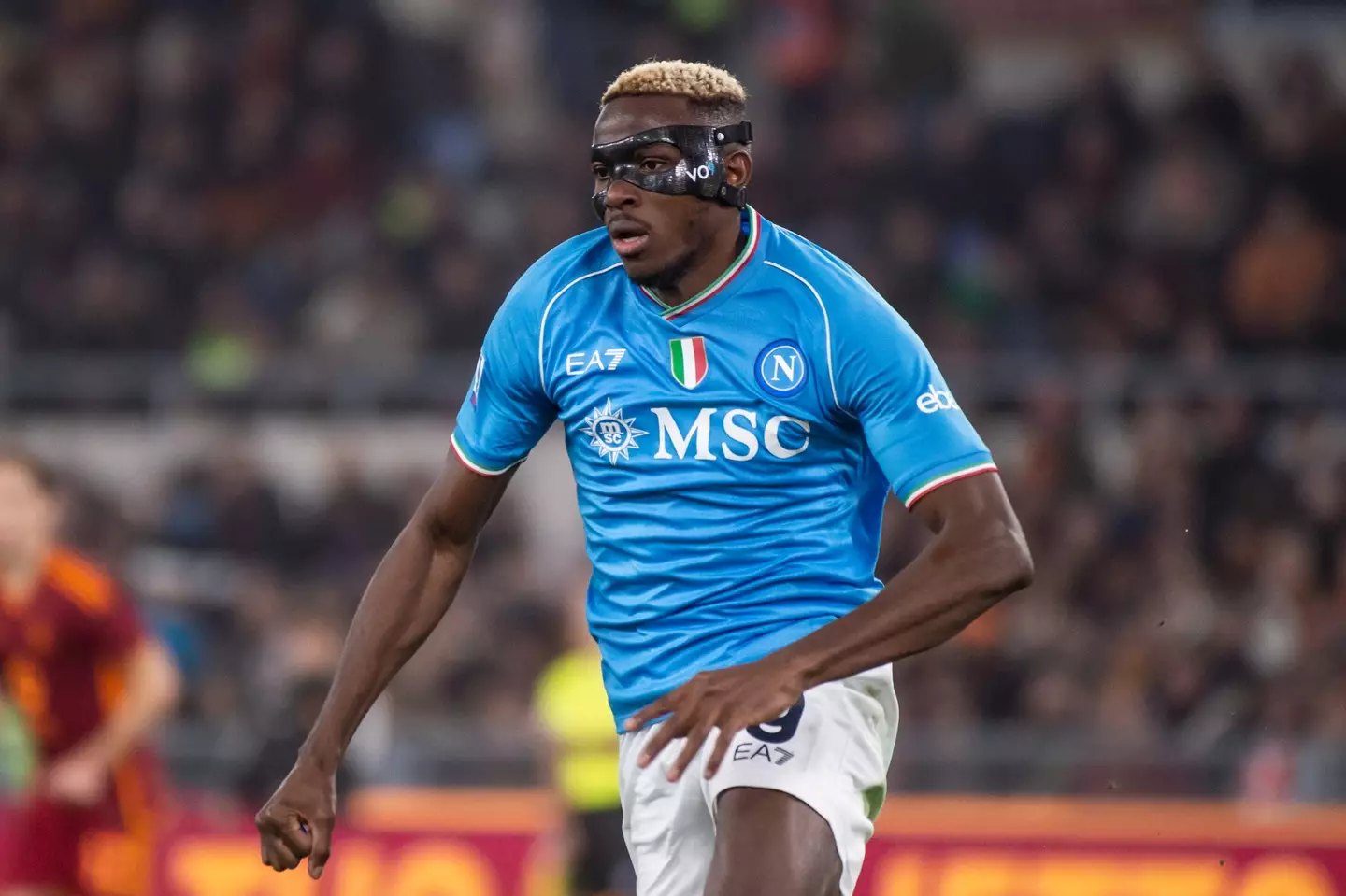 Victor Osimhen in action for Napoli. Image: Getty 