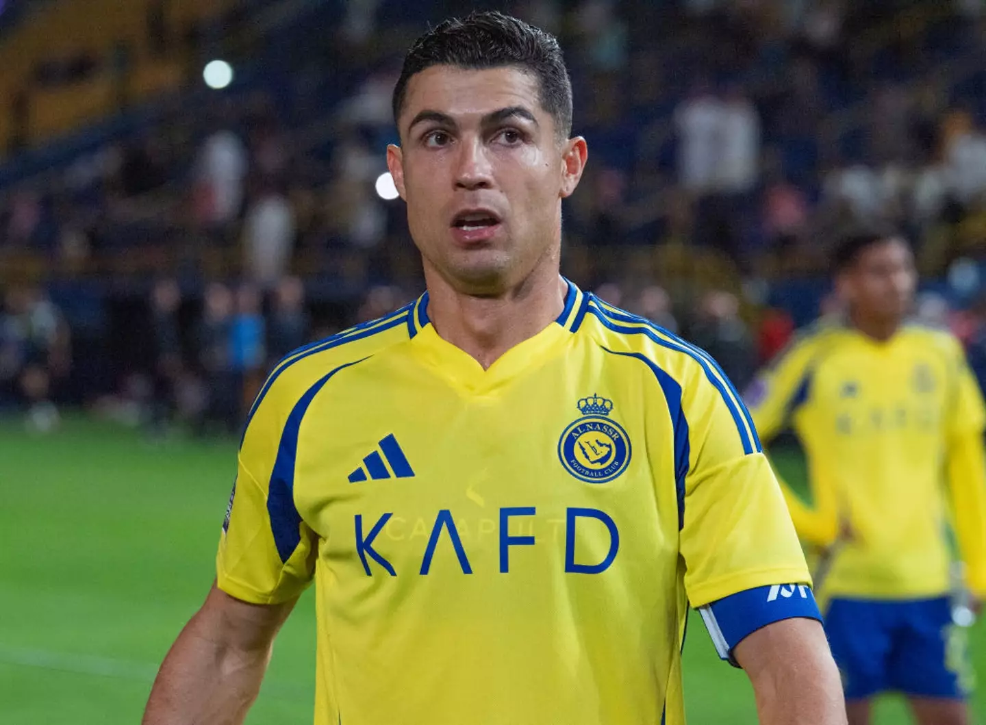 Cristiano Ronaldo is still playing into his 40s for Al Nassr (Image: Getty)
