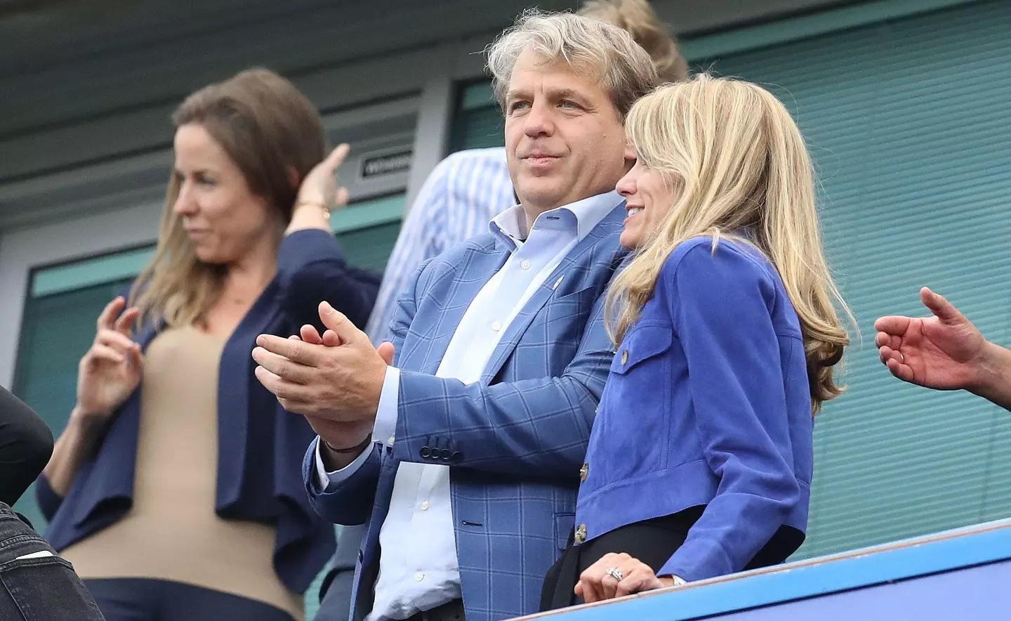 Todd Boehly celebrates following Chelsea's win against West Ham United. (Alamy)