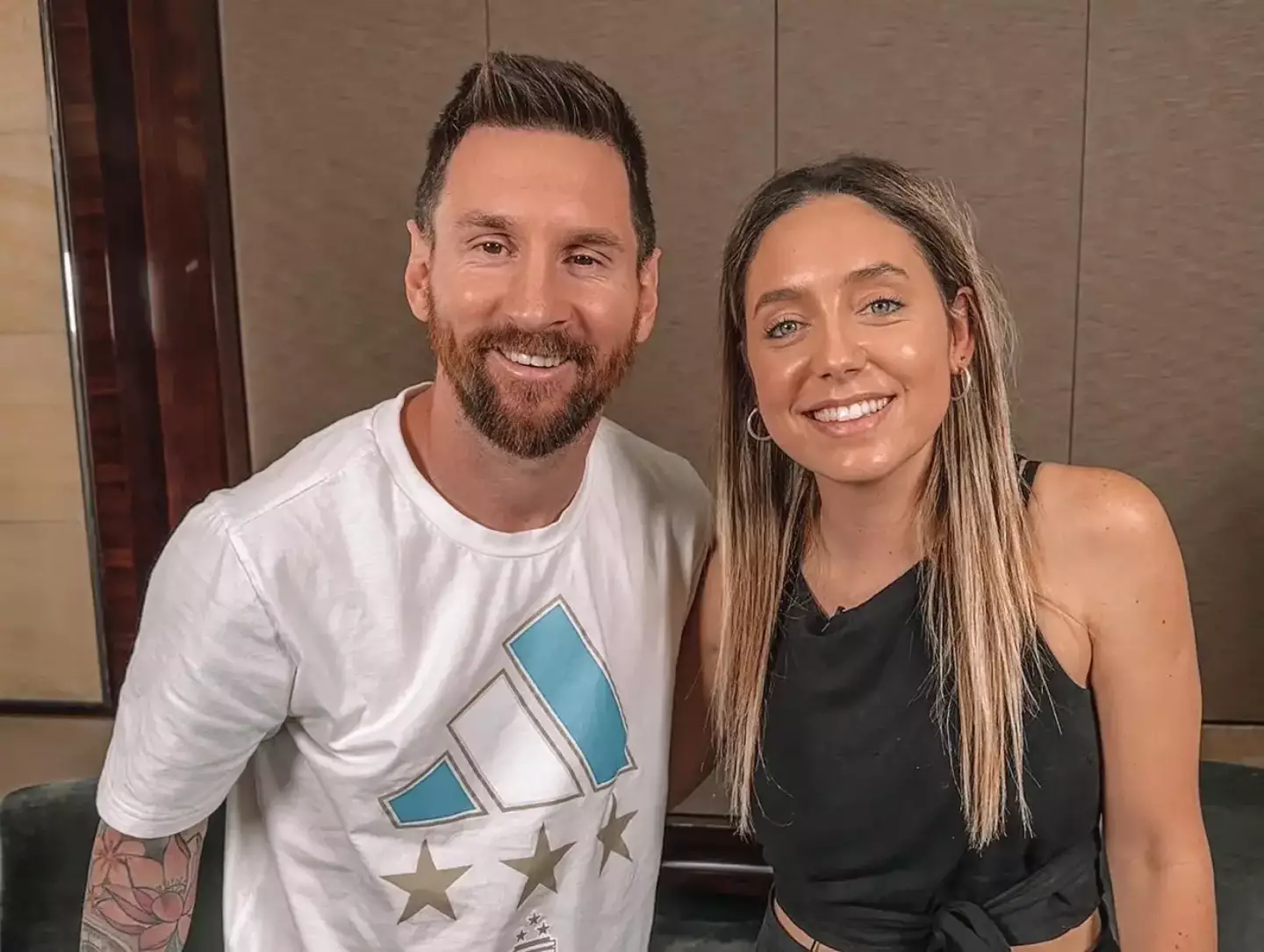 Sofi Martinez rubbished the rumours of her and Lionel Messi. Image: Getty
