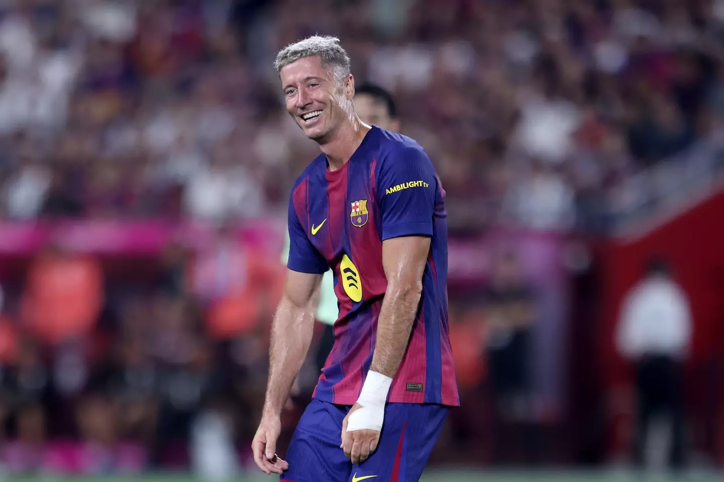 FC Barcelona's Robert Lewandowski (Image: Paul Miller / Stringer via Getty)