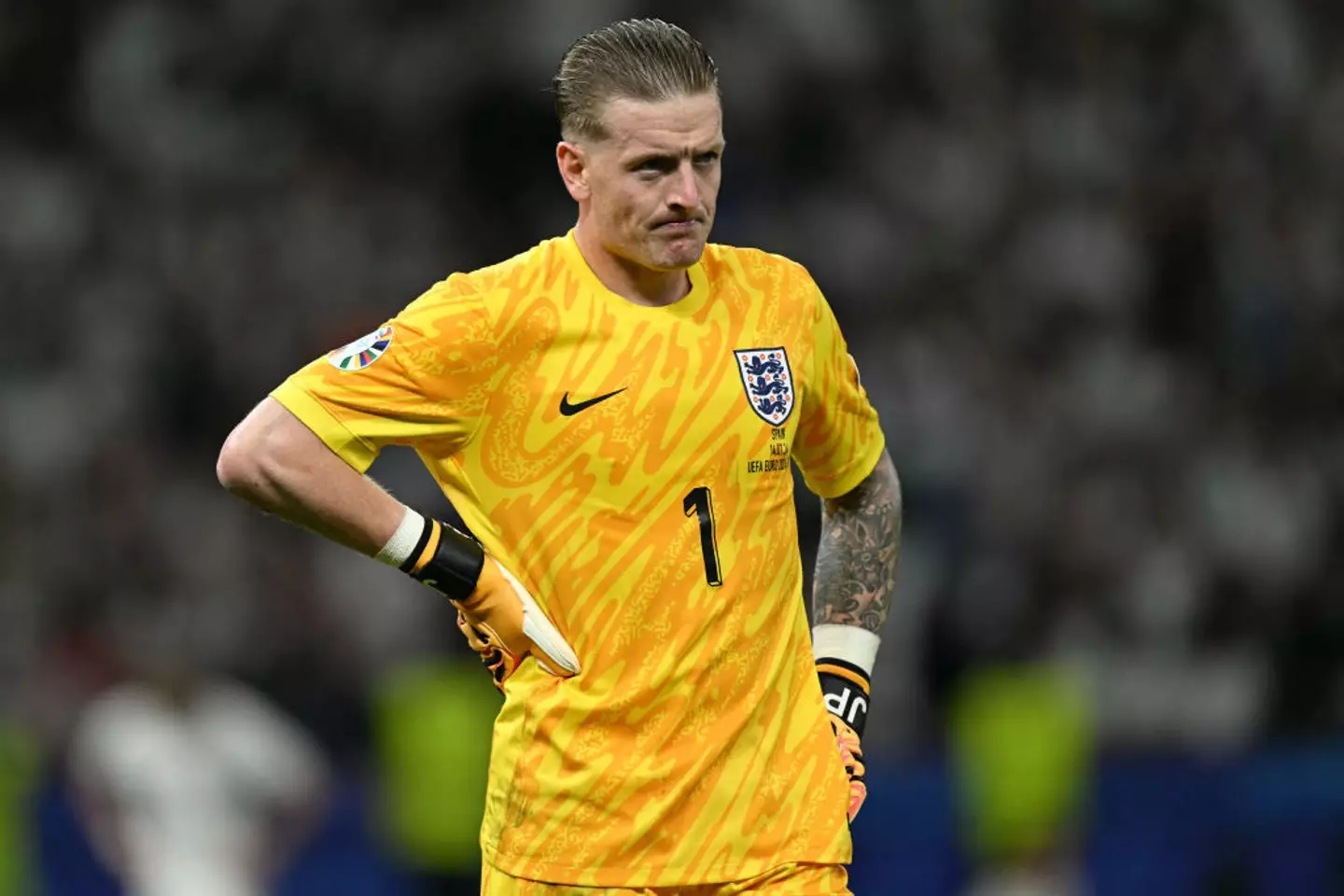 England goalkeeper Jordan Pickford pictured -