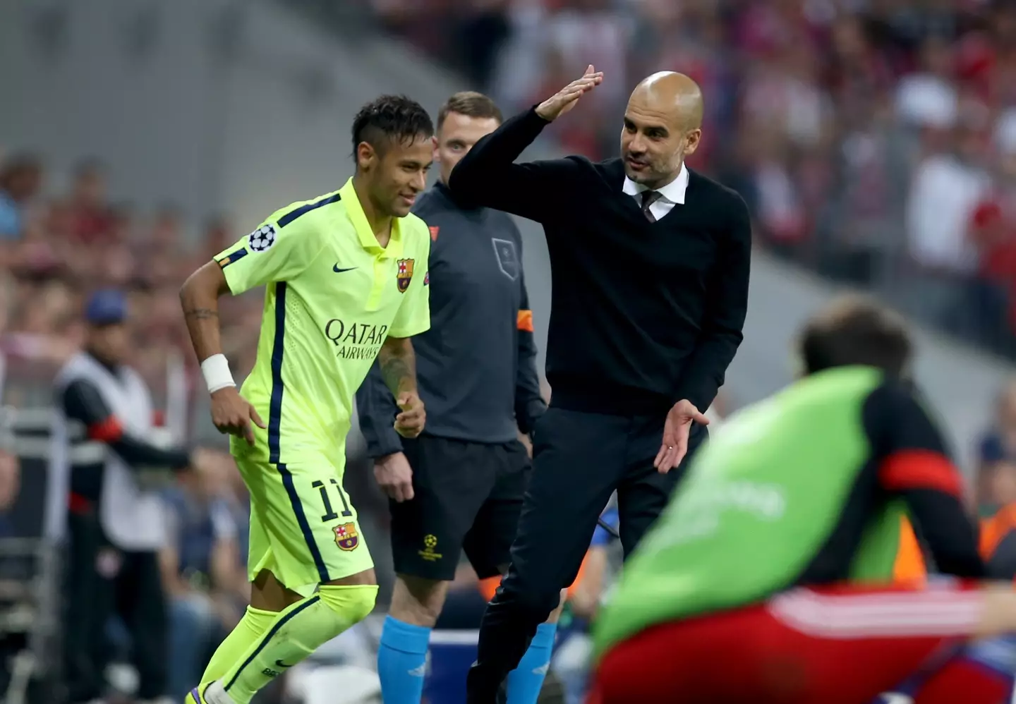 Pep Guardiola tried to sign Neymar when he was at Bayern Munich. Image: Getty
