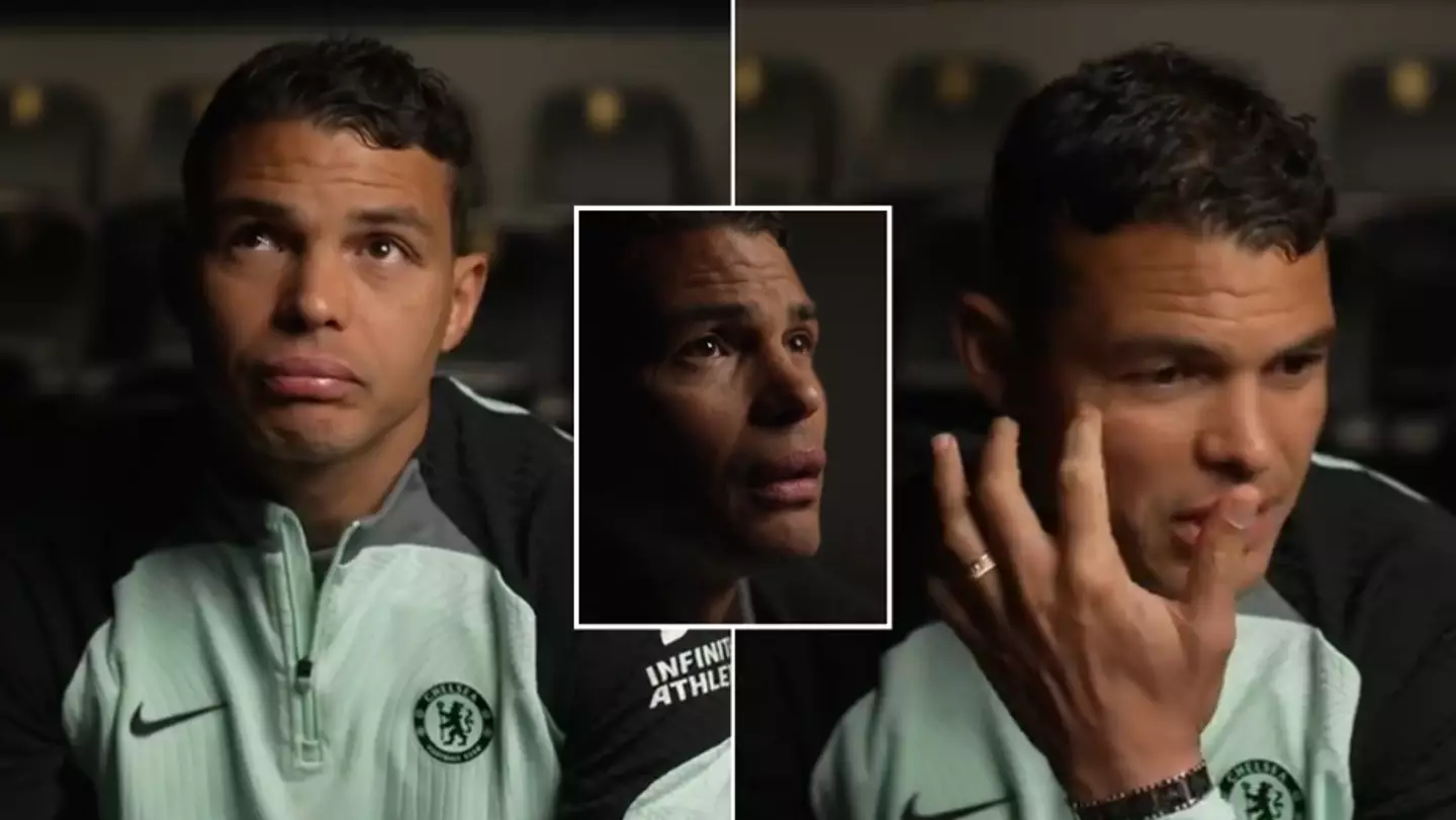 Thiago Silva breaks down in tears as he names former Chelsea manager in farewell interview