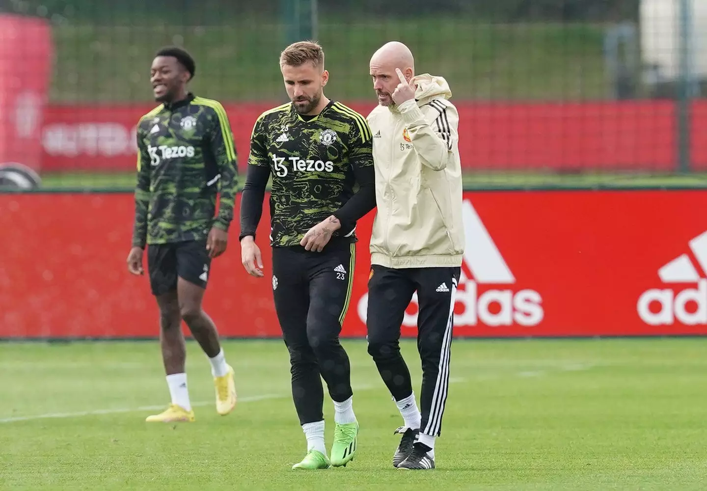 Erik ten Hag has put his trust in Luke Shaw at the heart of central defence. (Image