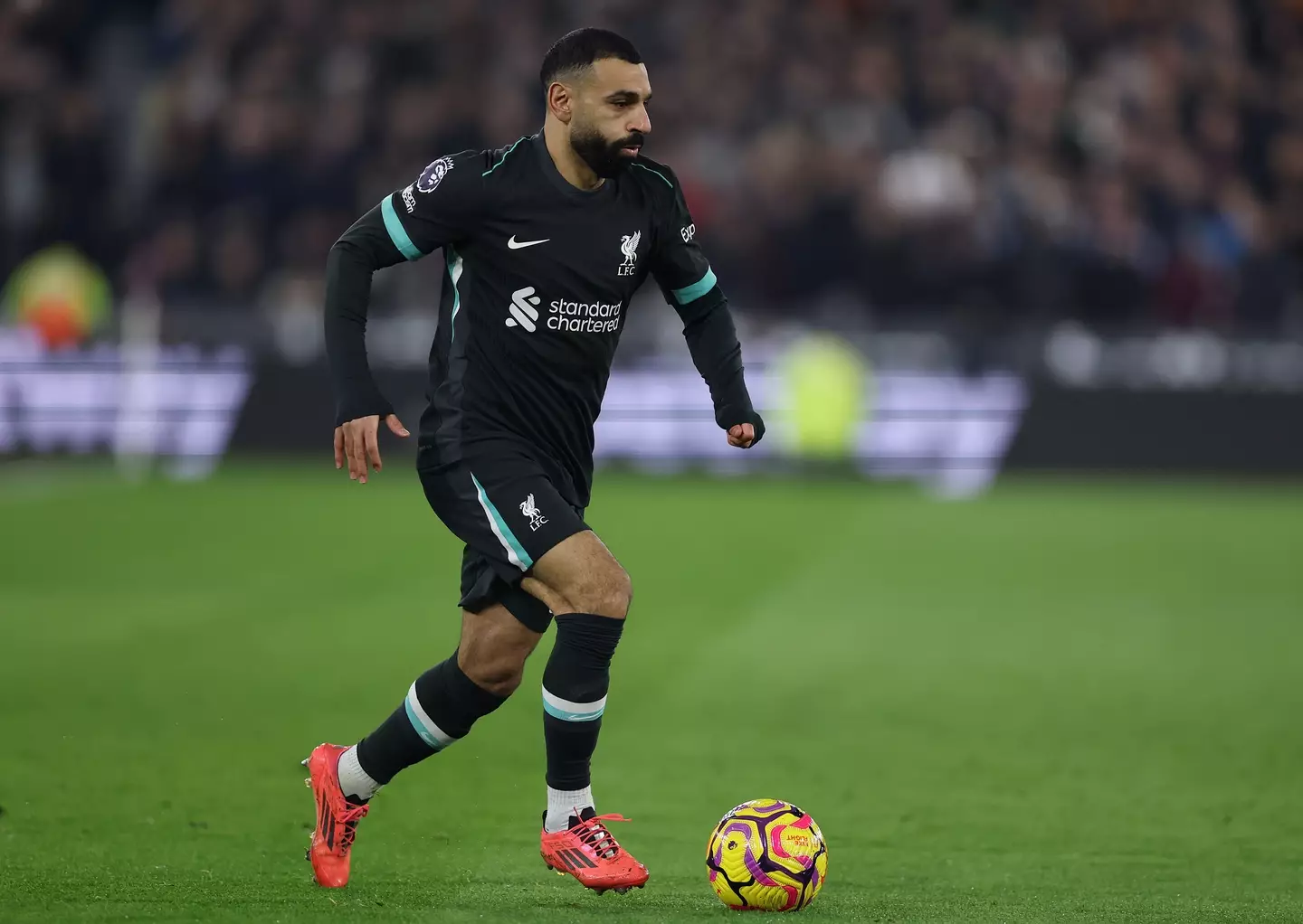 Mohamed Salah in action for Liverpool. Image: Getty