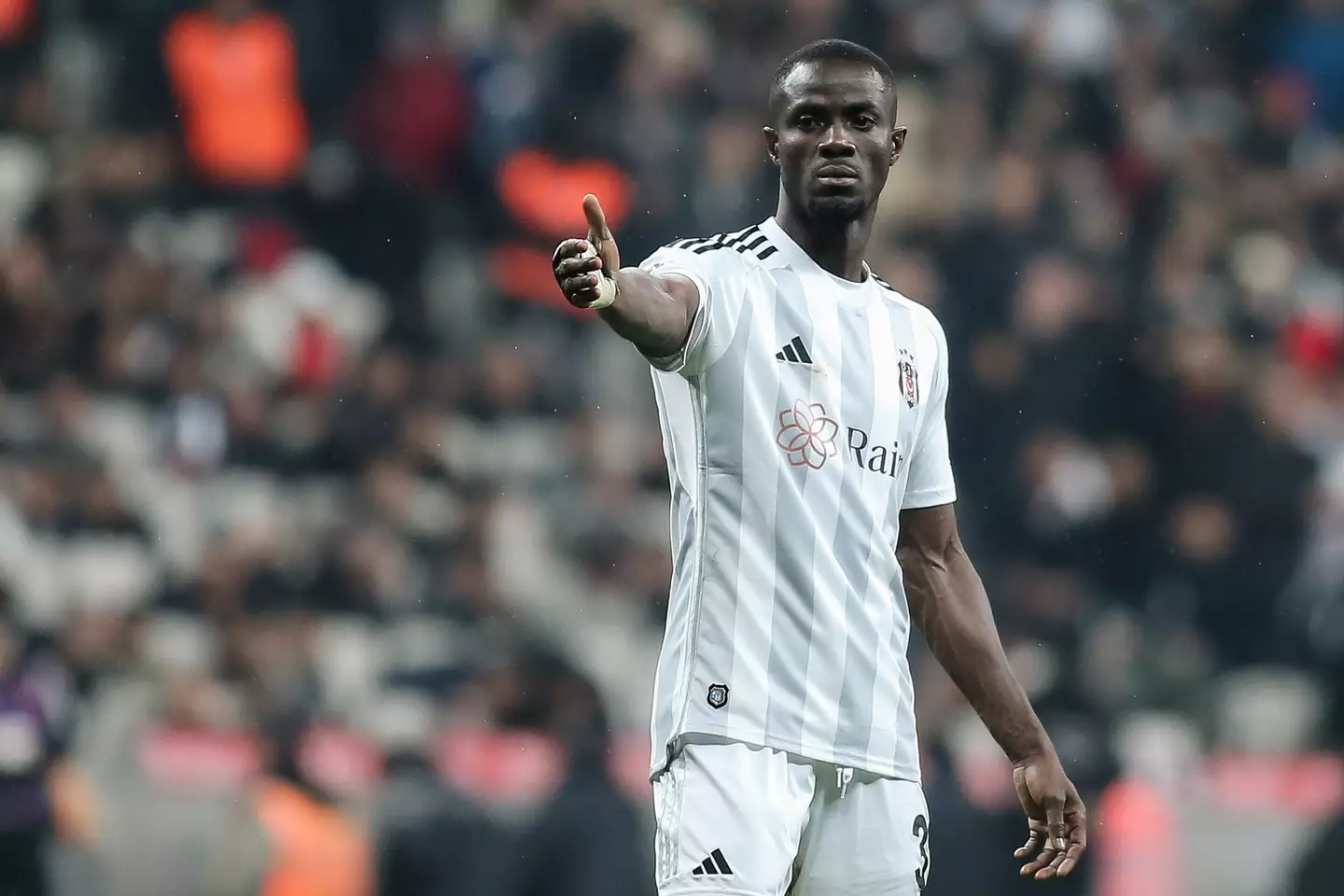 Eric Bailly in action for Besiktas. Image: Getty 