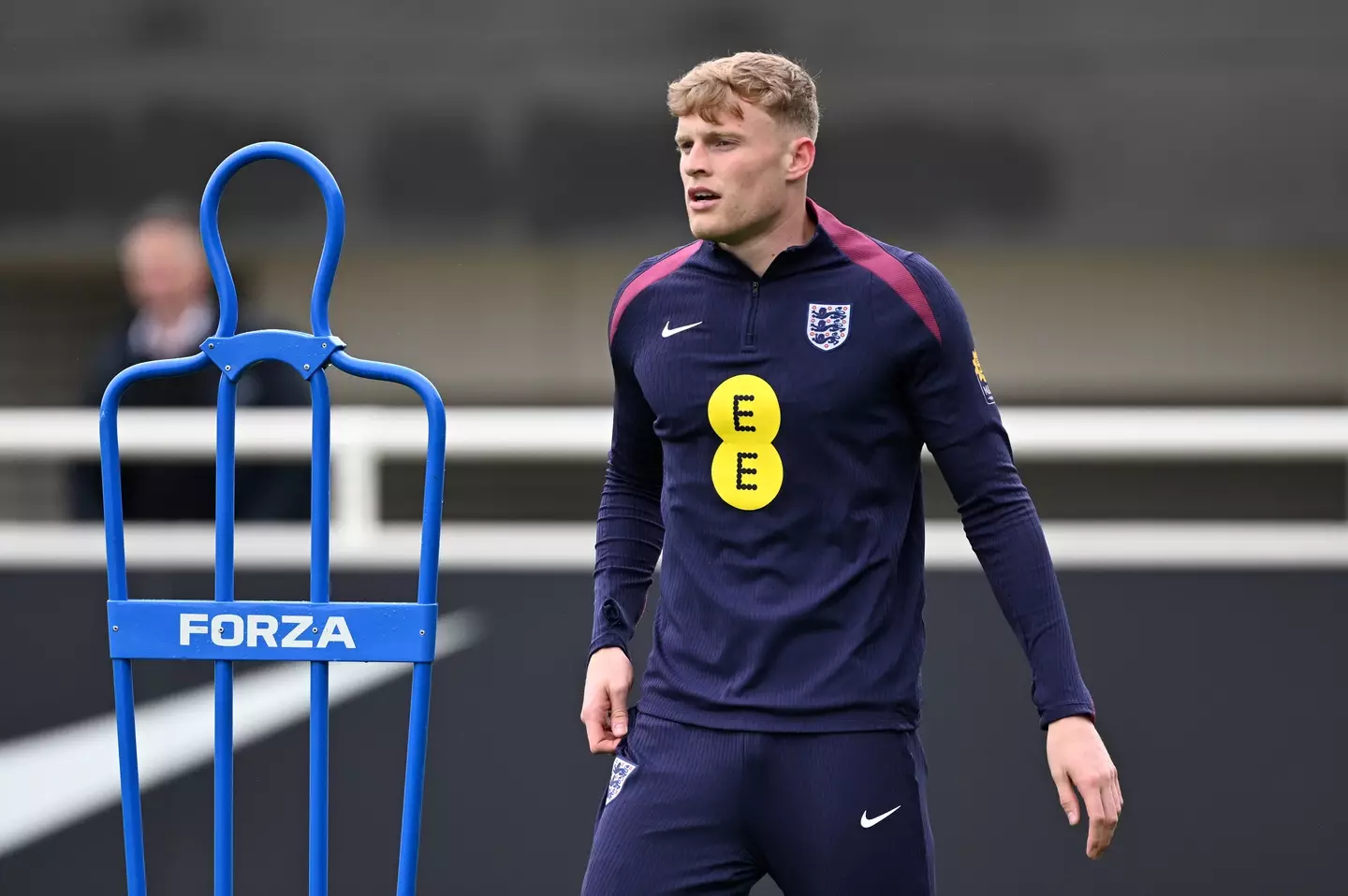 Jarrad Branthwaite during England training. Image: Getty