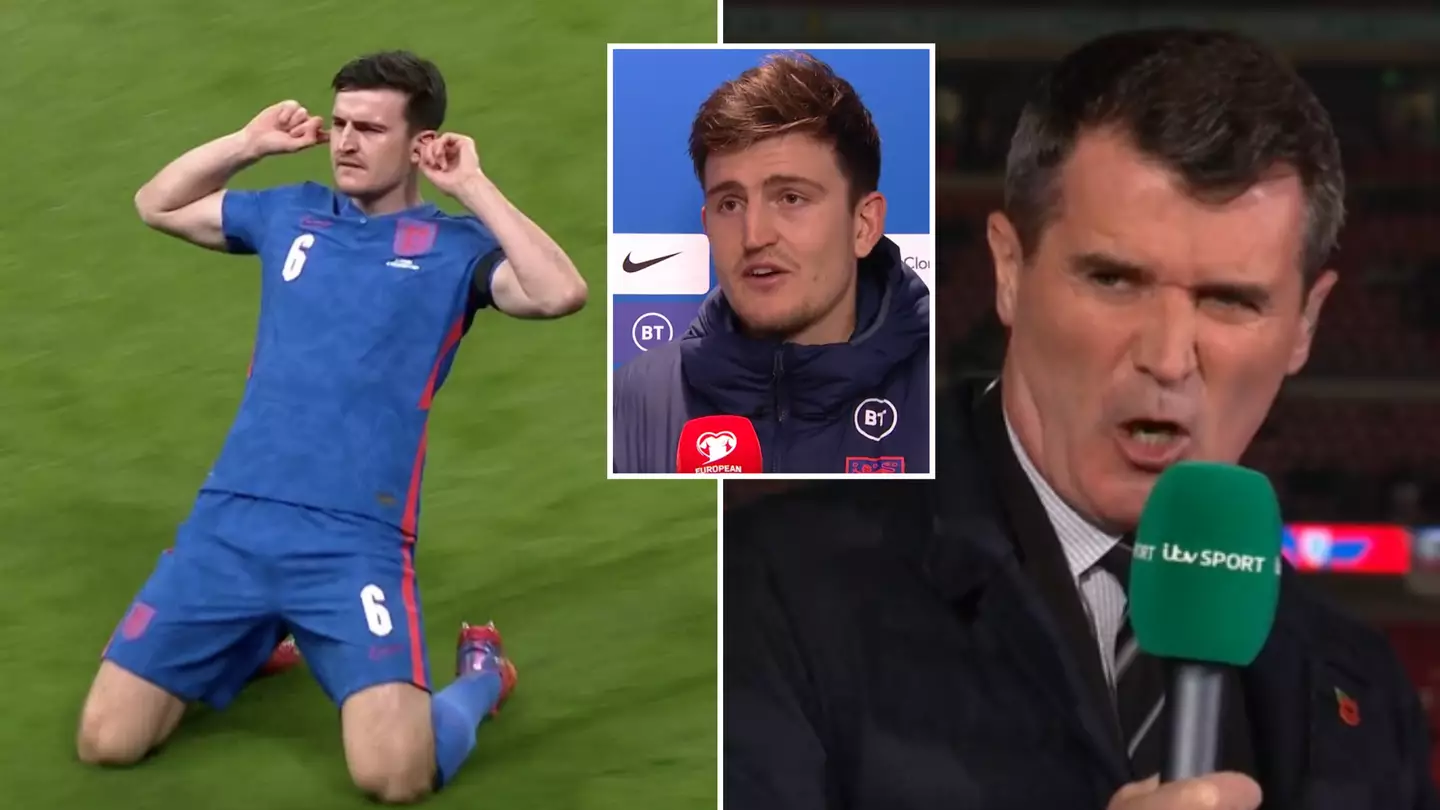 Roy Keane Labels Harry Maguire 'Embarrassing' For His England Goal Celebration