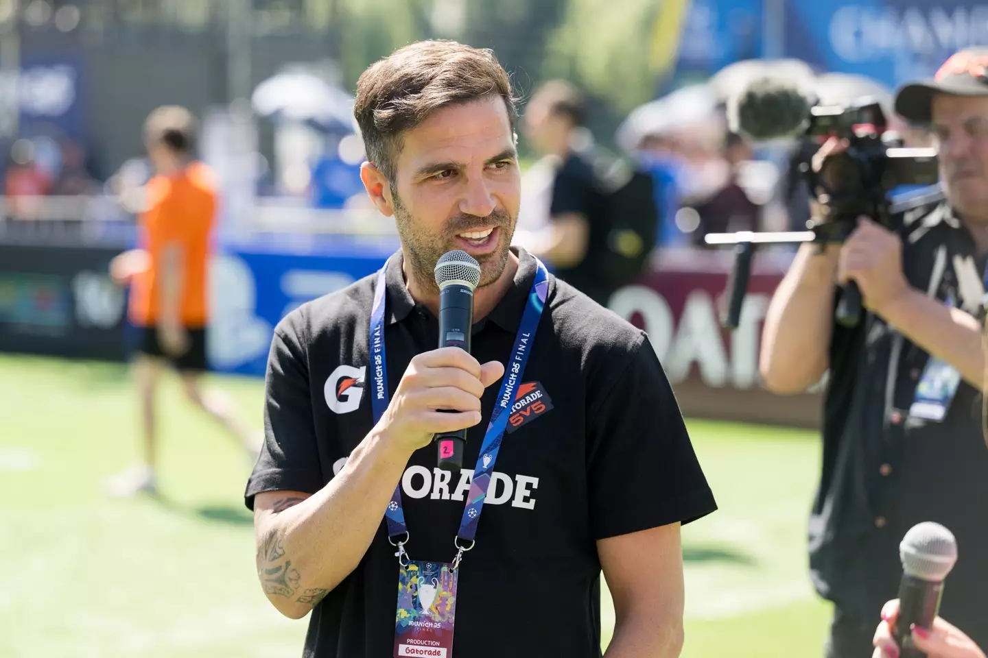 Cesc Fabregas spoke to SPORTbible from Gatorade's 5v5 tournament before the Champions League final