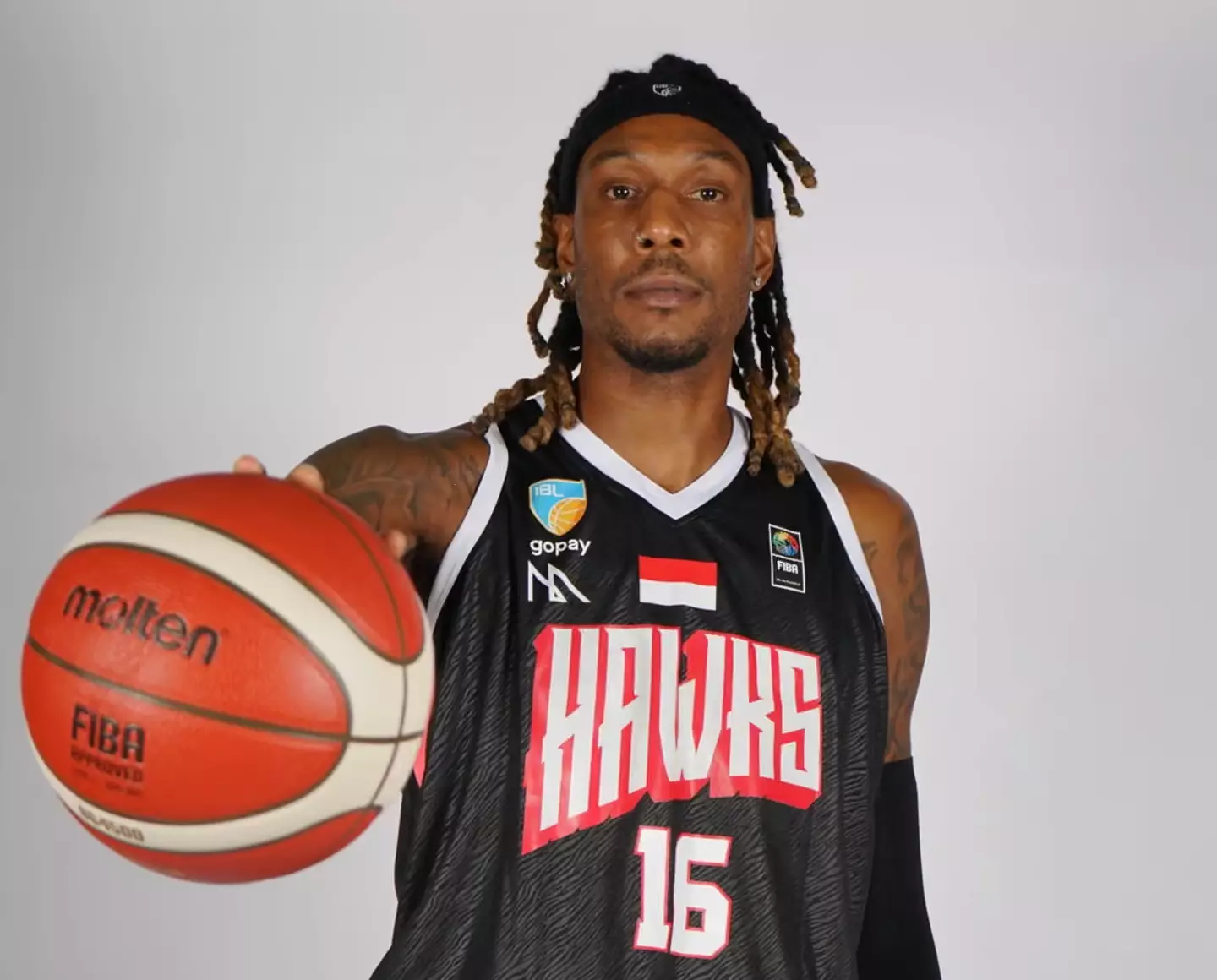 Jarred Shaw has played most of his basketball career away from the United States. Image: Tangerang Hawks
