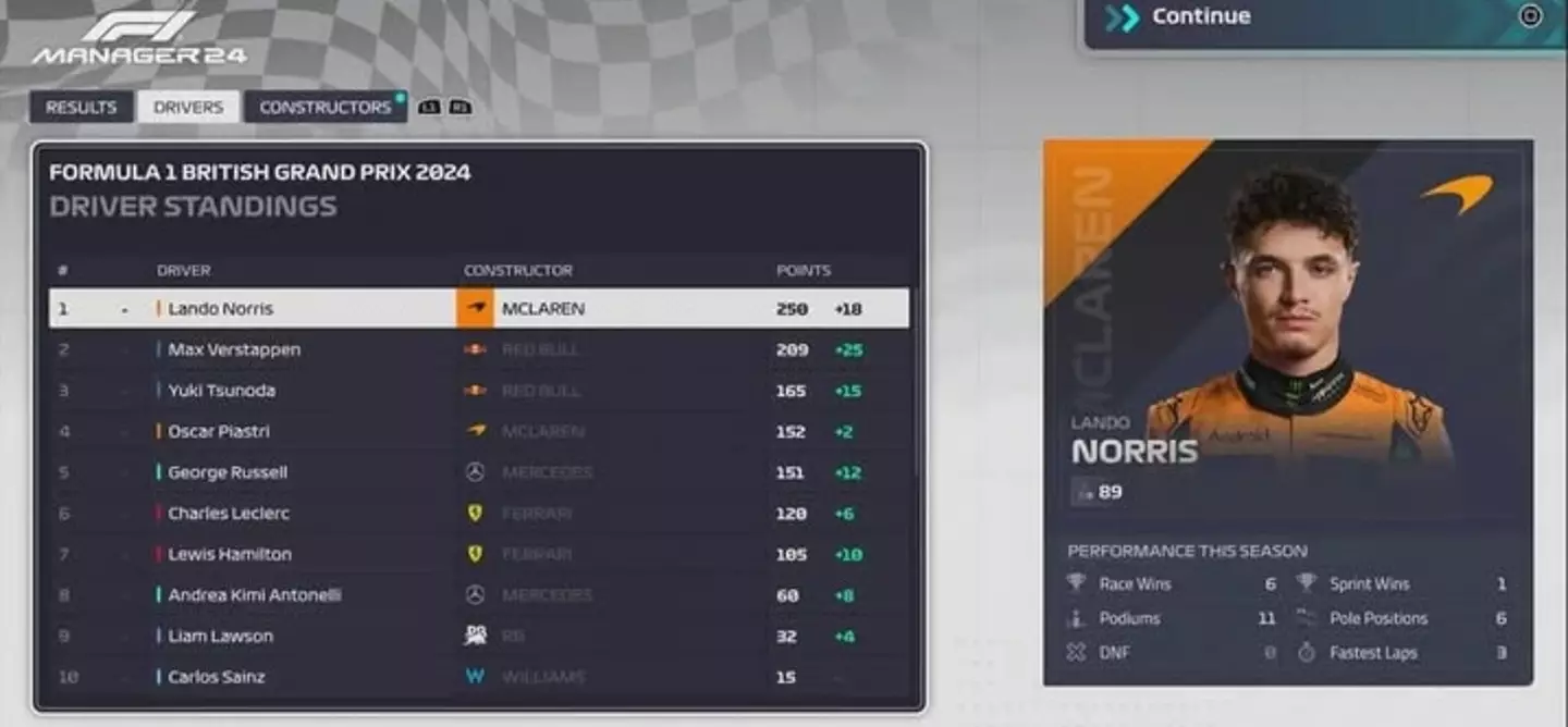 Image: F1 Manager
