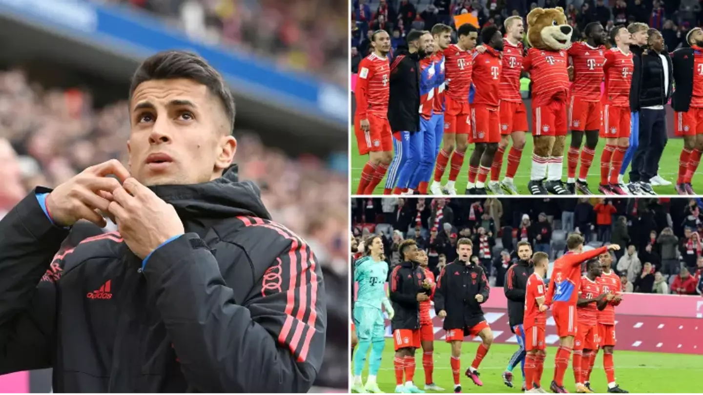 Frustrated Joao Cancelo was the only Bayern Munich player who didn't celebrate win over Borussia Dortmund