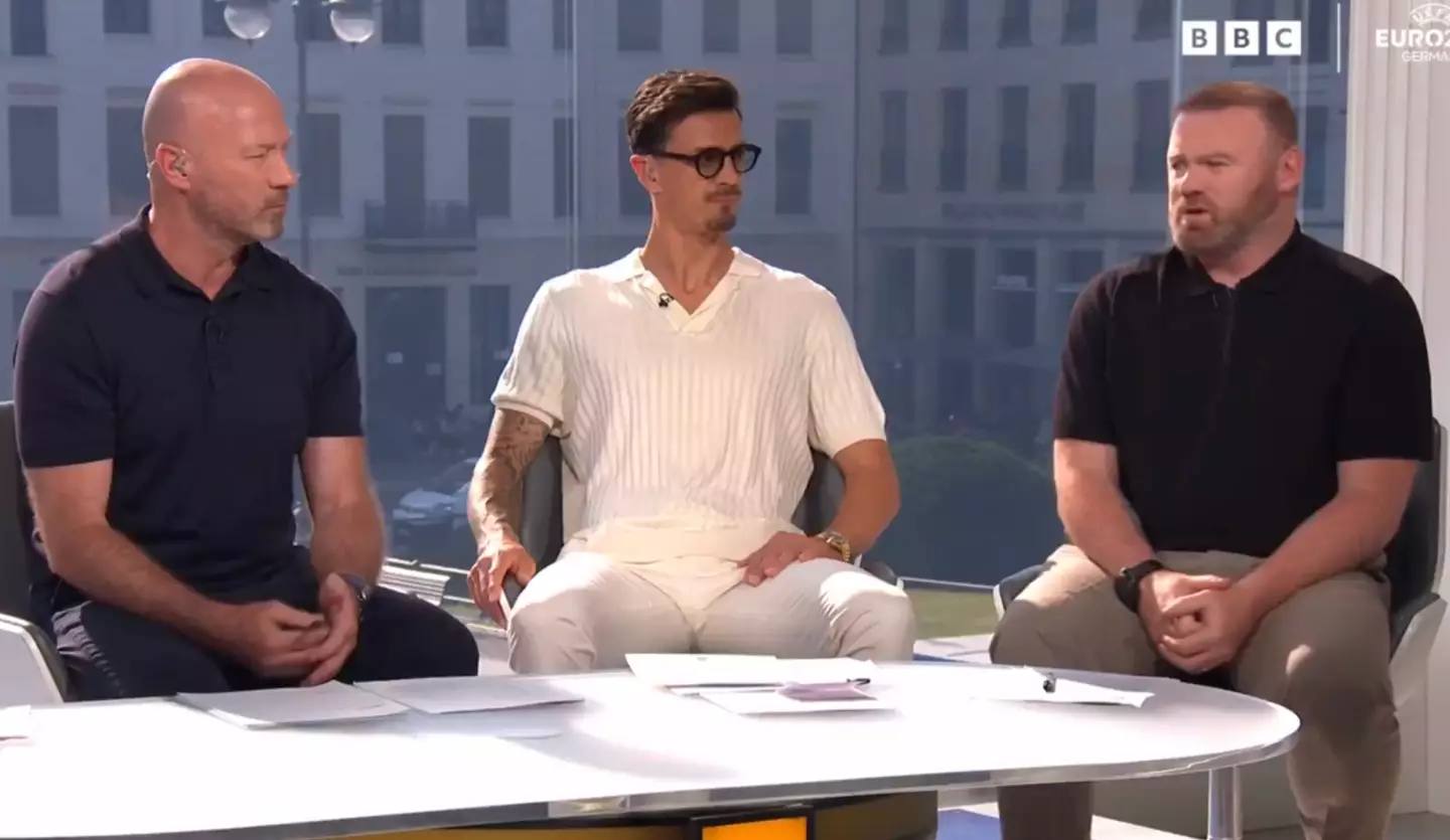 Wayne Rooney was on punditry duty with Alan Shearer and Jose Fonte at Euro 2024 on Wednesday (
