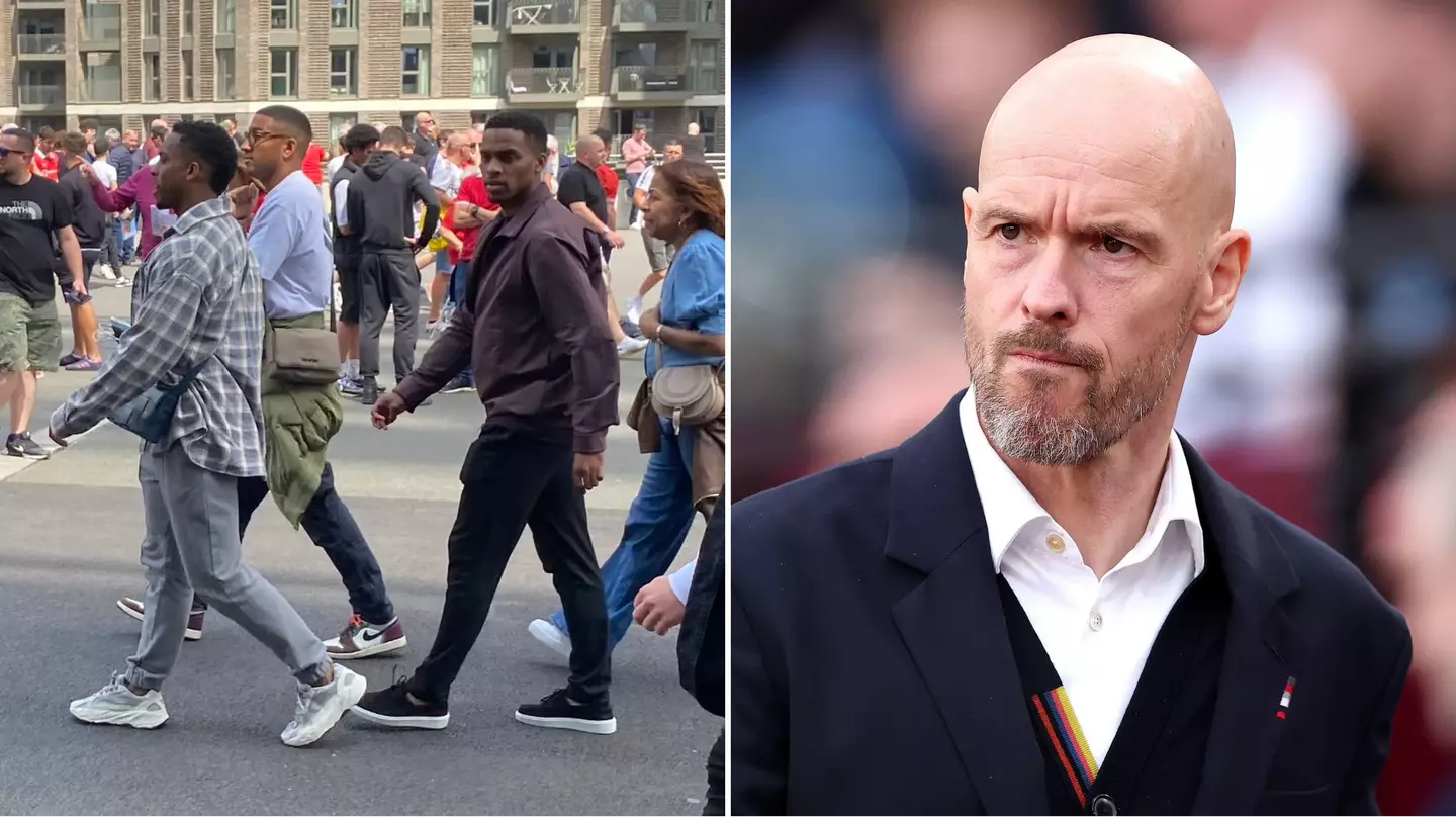 Jurrien Timber spotted at Wembley ahead of FA Cup final