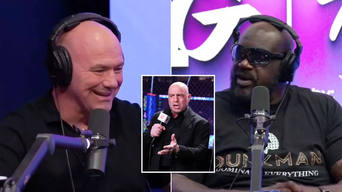 Dana White tells Shaquille O'Neal the UFC super-fight Joe Rogan is pushing for and it'd blow people's minds