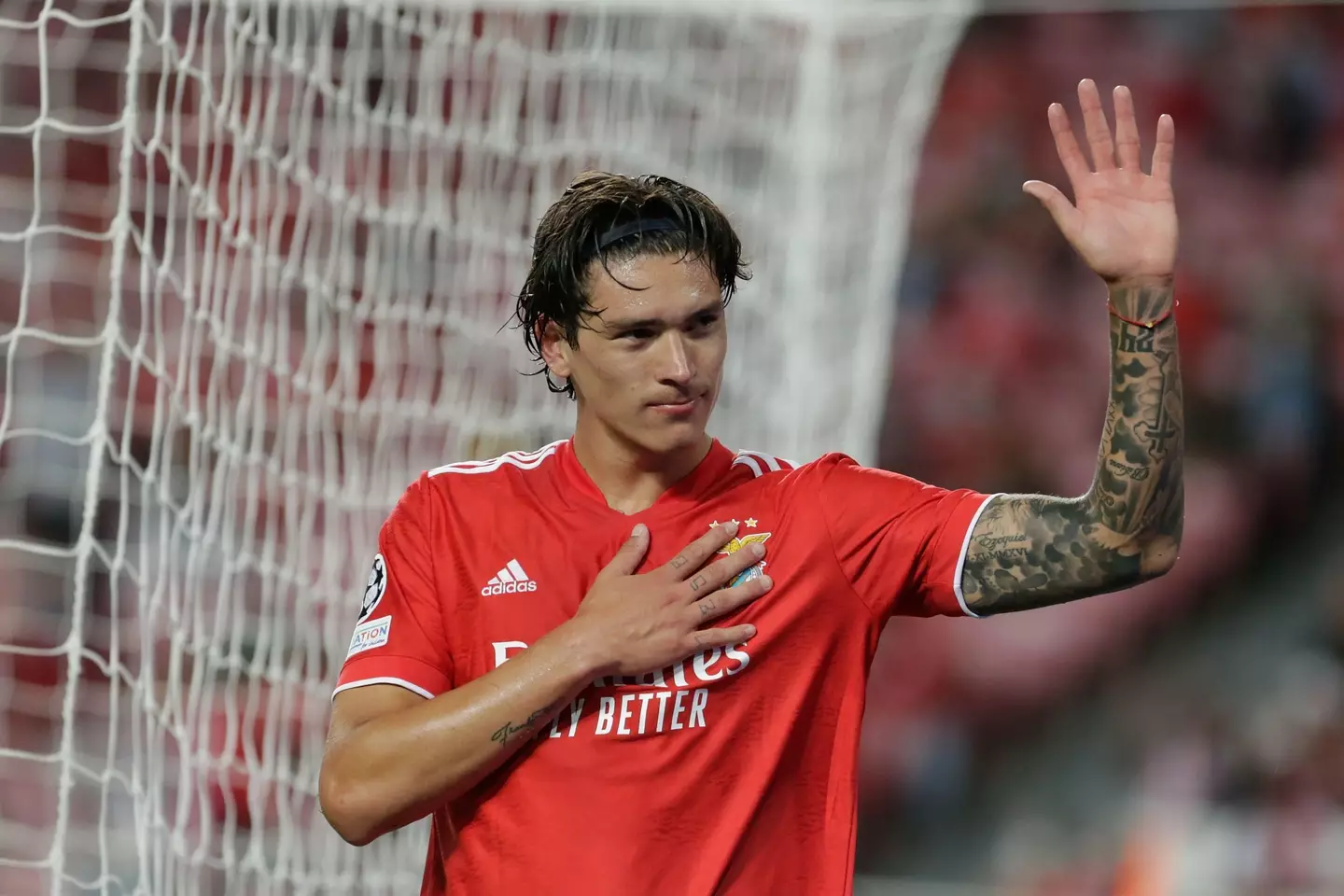 Nunez is expected to join Liverpool from Benfica this summer (Image: PA)